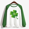 thumbnail image 4 of QIPOPIQ T-Shirts à Manches Longues à Col Rond pour Femmes T-Shirts de la Saint-Patrick T-Shirts Amples pour Dames T-Shirt Imprimé Shamrock T-Shirt Vert Porte-Bonheur Haut T-Shirt à Col Rond Saint Patricks Day Offres de Chemises de Fête, 4 of 4