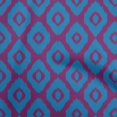 thumbnail image 1 of oneOone Polyester Spandex Blue Fabric Asian Ikat Craft Projects Decor Fabric Printed By The Yard 56 Inch Wide, 1 of 4