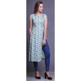 thumbnail image 2 of Bimba Kurti d'Été Sans Manches Imprimé Tunique Droite Robes pour Femmes, 2 of 6