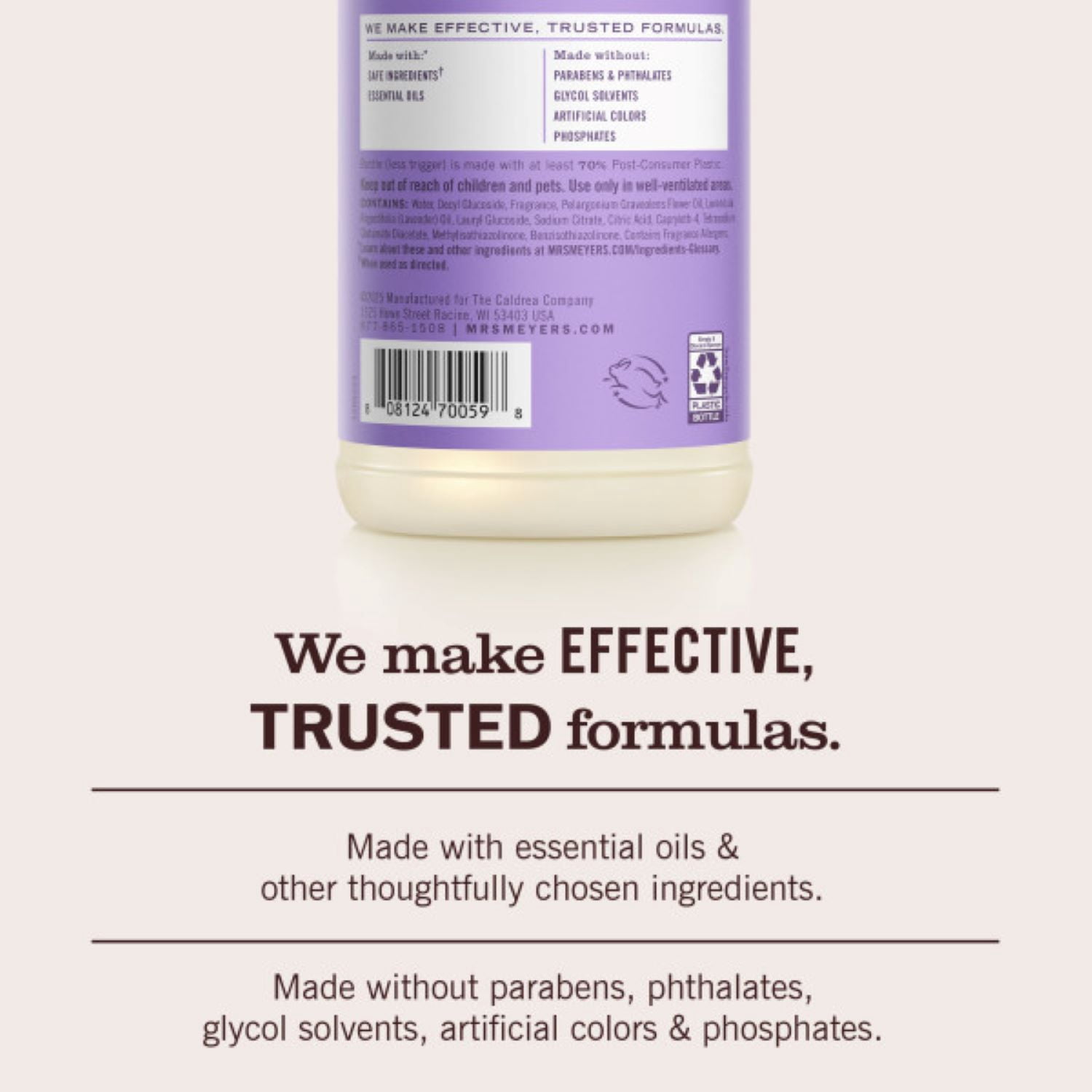 Mrs. Meyer's Clean Day Multi-Surface Everyday Cleaner, 473ml, Lilac