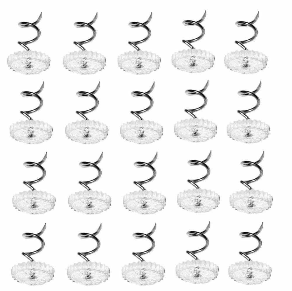 Têtes Transparentes Épingles Torsadées pour Jupes de Lit et Housses
