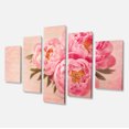 thumbnail image 2 of Fleurs de Pivoine contre Dos Griffonné - Impression sur Toile Florale, 2 of 3