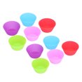 thumbnail image 4 of Fosa 10Pcs Silicone Muffin Cup Resuable Food Grade Cake Mold Cupcake For Home, 4 of 8