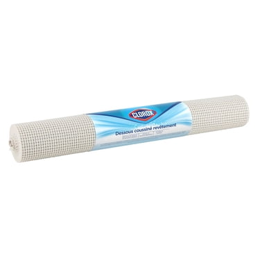 Cushion Grip Shelf Liner with Clorox, White, 20 in. x 9 ft.