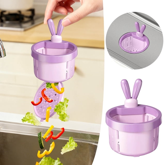 Filtre Attrapeur en Forme de Lapin Mignon pour Drain de Nourriture