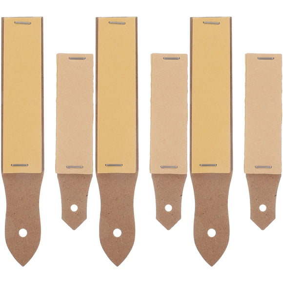 KAKOWELY 6Pcs Pencil Tip Polishing Sandpaper Pencil Sandpaper Artistic Painting Supplies,6.5X"X1.18"X0.31"