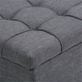 thumbnail image 3 of Atlin Designs Ottomane de Rangement 3 Pcs, Gris, 3 of 6