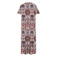 thumbnail image 4 of Ovzne Robes pour Femmes 2025 Robe Femme Robe Unie Ample Décontractée Mode Robe à Manches Longues Robe à Col à Manches Longues pour Femmes Robe pour Femmes à Manches Longues Imprimée Liquidation, 4 of 6