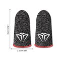 thumbnail image 1 of 10 Pcs Manchons de Bout de Doigt pour Jeux sur Téléphone Mobile Sensibles Résistants à la Sueur Gants Antidérapants Anti-Empreintes Digitales Ultrafins en Fibre Rouges Type 1, 1 of 10