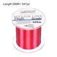thumbnail image 2 of Uxcell 547Yard 6Lb Fil de Pêche en Nylon Monofilament Enduit de Fluorocarbone Fuchsia, 2 of 7