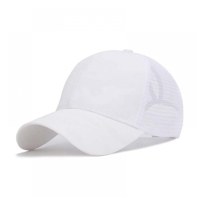MesaSe Bonnet de Baseball en Coton à Queue de Cheval Respirant avec Fermeture Arrière Réglable
