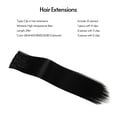 thumbnail image 2 of Amdohai Rallonges de Cheveux à Clip de 24 Po 1 Ensemble 6 Pcs 16 Clips Fibre Haute Température Clips Invisibles et Sécurisés Trame Double, 2#, 2 of 4
