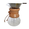thumbnail image 2 of Tnarru Cafetière pour Infusion Manuelle Cafetière Goutte à Goutte avec Échelle Cafetière en Verre Cafetière Goutte à Goutte Réutilisable pour Café 600 ml, 2 of 8