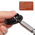 thumbnail image 4 of Unique Bargains Évent de Soffite Circulaire de 53 mm, Lot de 40 Évents d'Air Ronds en Acier Inoxydable, Noir, 4 of 5