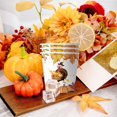 thumbnail image 1 of Assiettes en Papier Jetables pour l'Action de Grâce, Fournitures de Fête de Récolte d'Automne, Design Feuilles de Citrouille, Vaisselle d'Automne pour Décoration de Table de Fête, 1 of 6