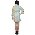 thumbnail image 4 of Moomaya Short Robe For Women Plus Size Printed Cotton Robe Lightweight Nightwear, 4 of 6
