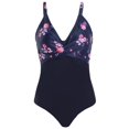 thumbnail image 2 of Women‘s Slimming One Piece V-Neck Front Cross Swimsuit Tummy Control Tankini Bathing Suits  Size S-2XL, 2 of 7