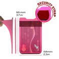 thumbnail image 3 of Gecko Travel Tech Phone Wallet - Stick On Card Holder Wallet for Cell Phones - Adhesive Card Pocket - PINK WHITE, 3 of 6