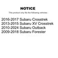 thumbnail image 2 of TOR Rear Suspension Stabilizer Bar Link Pair for Car Subaru Outback Forester XV Crosstrek - Left Right Side (Driver Passenger) KTR-100981, 2 of 2