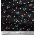 thumbnail image 2 of Soimoi polyester Crepe Fabric Aster Floral Printed Fabric 1 Yard 42 Inch Wide, 2 of 3