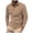 Khaki, variant on Hiiyo Men's Polo Shirt Solid Color Long Sleeve T-Shirt, Sizes S-XXXL