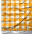 thumbnail image 1 of Soimoi Velvet Fabric Gingham Check Decor Fabric Printed Yard 58 Inch Wide, 1 of 3