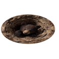 thumbnail image 1 of WMQPNNS Tapis Rond Animal 3D Grand Tapis de Salon Tapis Antitache Lavable Tapis de Sol Doux pour Sofa, 1 of 3