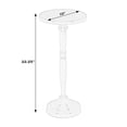 thumbnail image 5 of Butler Specialty Company Landon Outdoor Round Metal Pedestal Side Table - Ivory, 5 of 5