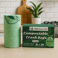 thumbnail image 3 of MKR Green Life Small Green Compostable Bags, 43 x 46 cm, 10 L, 50 Count, 3 of 7