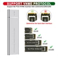 thumbnail image 3 of NVMe M.2 SSD Enclosure, 10Gbps USB 3.1 Type C, Aluminum Shell, JMS583 Chip, for  7 / 8 / 8.1 / 10 / Linux / OS X, M.2 2230 / 2242 / 2260 / 2280 SSD, UASP, 3 of 7