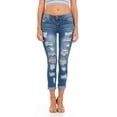 thumbnail image 1 of COVER GIRL by COVER GIRL Women's Ripped Distressed Plus Size Skinny Denim Jeans, 1, 1 of 8