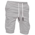 thumbnail image 4 of Men's Cargo Shorts Plus Size Big and Tall Cargo Shorts Multi-Pockets Relaxed Summer Drawstring Beach Shorts Pants, 4 of 5