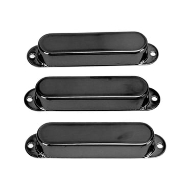 Guitar Pickup Cover, Noise Reduction Standard Design 3pcs Electric Guitar Single Coil Pickup Cover Copper For DIY Black