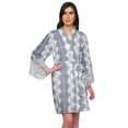 thumbnail image 1 of Moomaya Printed Cotton Robes For Women Plus Size Kimono Robe Short Nightwear, 1 of 6