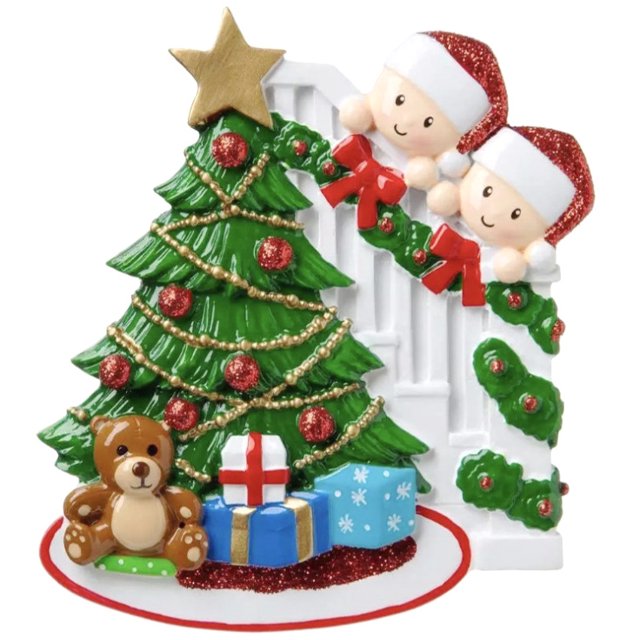 2020 Personalized Family Christmas Tree Ornament Personalized Survived Family Pendant Mini Christmas Tree Hanging Pendant
