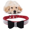 thumbnail image 2 of pitrice Bling Crystal Cat Collar Metal Adjustable Puppy Bow Tie Rhinestone Soft Collars Pet Supplies for Small Medium Dogs, 2 of 3