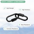 thumbnail image 2 of Uxcell 2-Pack Chain Quick Links, M5 Electroplated Iron 1.92 Inch Heavy Chain Connector Link 33Lbs Weight Capacity, 2 of 6