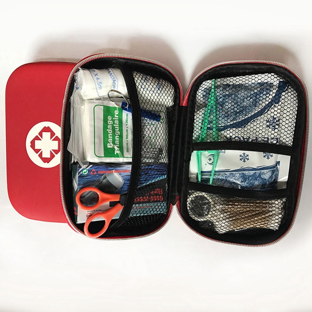 VERDANVERSE 1Set Red EVA Medical Kit Bag for Car and Outdoor Emergencies Portable Design