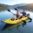 thumbnail image 3 of Costway Ensemble de Kayak Gonflable Portable pour 2 Personnes avec Rames en Aluminium, Siège Rembourré en EVA, Jaune, 3 of 9