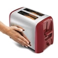 thumbnail image 3 of Hamilton Beach Cool Wall 2-Slice Wide Bagel Non-Stick Toaster, Red | 22623, 3 of 5
