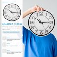thumbnail image 4 of MasteelfCA Stylish Plastic Hanging Clock Decor Living Room Glass Wall Wall-mounted Decor, 4 of 8
