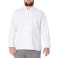 thumbnail image 2 of Uncommon Threads 0402-2510 Classic Chef Coat 10 Buttons in White - 6XLarge, 2 of 4