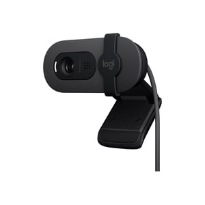 Logitech Brio 105 Complet HD 1080p Webcam avec équilibre automatique de lumière, Graphite