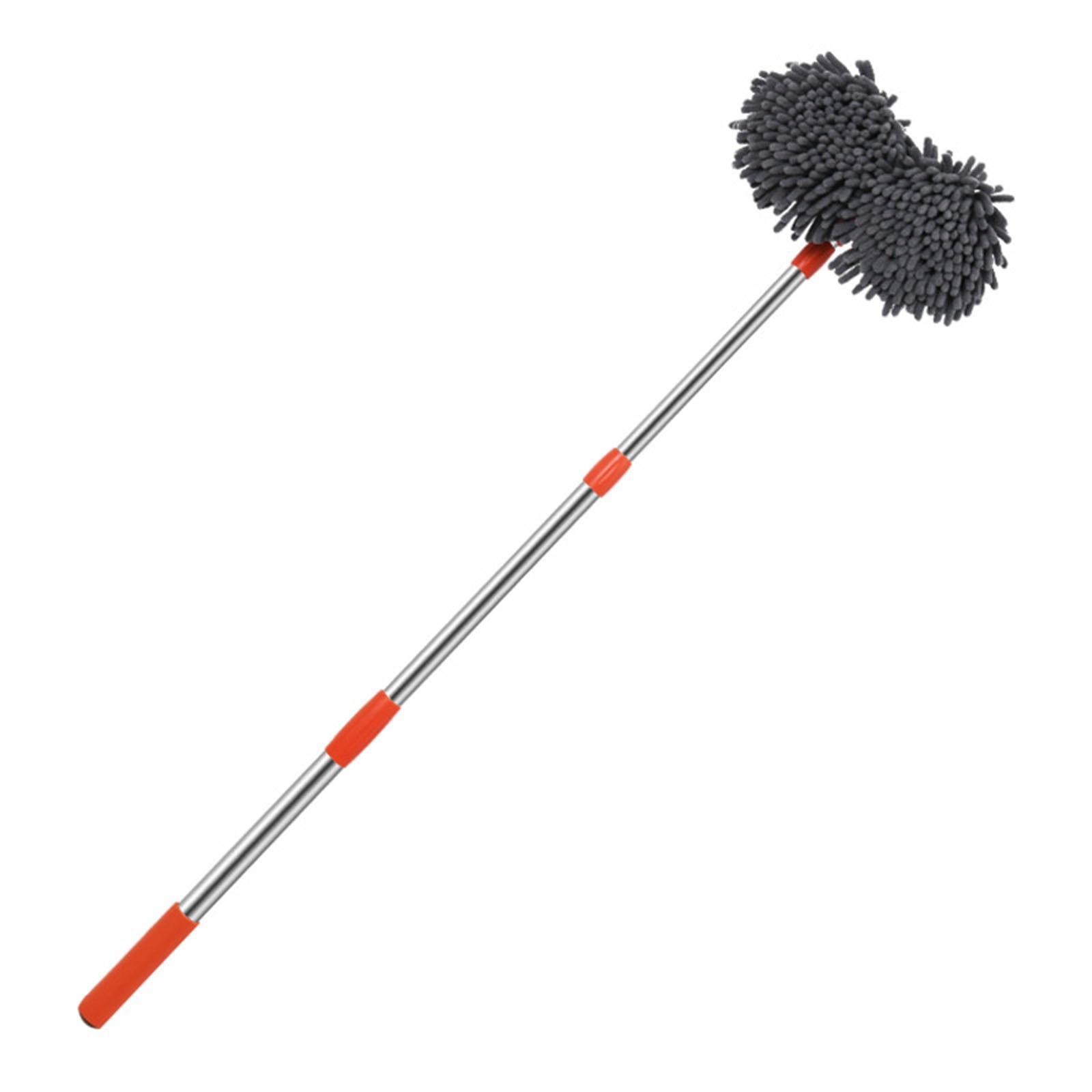 EGNMCR Mop Broom Broom and Dust Pan Retractable Double-layer Car Washing Brush, Which Can Rotate 360 ° Flexibly, Is Used For Car Washing, Paint Friendly And Scratch Car Cleaning Brush Cleaning mop