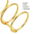 thumbnail image 4 of Unique Bargains 1.18' Dia. 3 Circle Detachable Metal Binder Rings Loose Leaf Rings, Gold Tone 6 Pack, 4 of 6