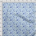 thumbnail image 4 of oneOone Polyester Spandex Turquoise Blue Fabric Beach Seashell Craft Projects Decor Fabric Printed By The Yard 56 Inch Wide, 4 of 4