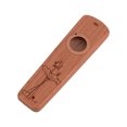 thumbnail image 1 of Wood Kazoo, Music Accompaniment Kazoo Guitar Partner Lightweight Flute Musical Instrument, 1 of 8