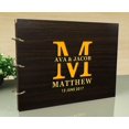 thumbnail image 2 of Custom Rustic Wedding Scrapbook Wood Engraved Name Bride & Groom Advice Guestbook, 2 of 6