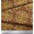 thumbnail image 3 of Soimoi Polyester Crepe Fabric Moroccan Damask Print Fabric by The Yard 42 Inch Wide, 3 of 3