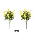 thumbnail image 4 of ZheElen 2pcs Artificial Silk Daisy Flowers Low Maintenance And For Home Faux Flowers yellow 1Set, 4 of 6